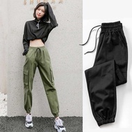S-2XL Women Cargo Pants High Waist Loose Streetwear Pants Baggy Tactical Trouser Plus size Joggers Pants