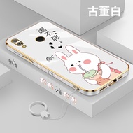 Drink not fat rabbit apply to Huawei NOVA 3 NOVA3i NOVA 4 NOVA 5 Huawei NOVA 5i Huawei NOVA 5ipro NOVA 5t luxury Character pattern silicone straight edge mobile phone case