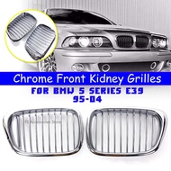 All Chrome Car Front Kidney Grille Chrome Plating Grill For BMW 5-Series E39 Sedan 1997-2003 Front H