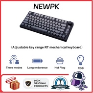 Keydous NJ80-CP wireless three mode mechanical keyboard magnetic switch RGB