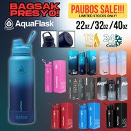 AquaFlask Insulated Water Bottle Tumbler - 22oz 32oz 40oz | Keeps Hot & Cold | Leak-Proof