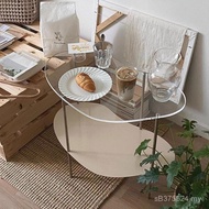 Korean Korean Living Room Small Apartment Light Luxury Corner Table Multi-Layer Side Table Coffee Ta