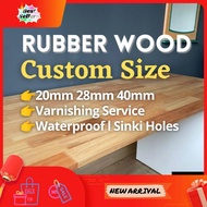 ⭐LOW PRICE⭐  Rubber wood Custom Cut    Solid Wood Table Top Counter Top Kitchen Top CNC Solid wood table