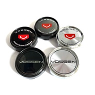 4pc 66mm VOSSEN   Logo Black Silver  Car Modified Wheel Center Cover  Center Cap for VOSSEN rim