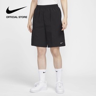 Nike Womens Sportswear Everything Wovens Shorts - Black ไนกี้ กางเกงขาสั้นเอวสูง 9 นิ้วผู้หญิง - ดำ