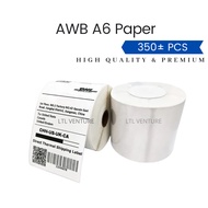 350 Pcs/Roll Air Way Bill Thermal Printer Sticker Paper Roll AWB A6/100x150mm/150x100mm