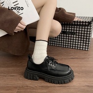 Lovito Casual New Style Boat Shoes for Women LFA103130 Lovito Kasut Bot Wanita Gaya Baru Santai LFA1