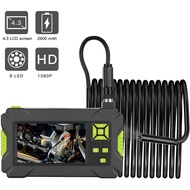 P30 Industrial Endoscope Camera 4,3 inch Handheld Screen 8mm Camera 2MP Resolution 8 LEDs Soft Cable