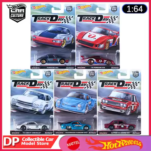 Hot Wheels Premium Car Culture Track Day 2016 Series Complete Rare Set Porsche 964 953 Datsun Etc Di