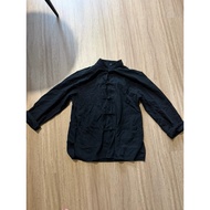 Black coolie oriental shirt