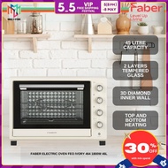 FABER IVORY 464 45L ELECTRIC OVEN 2 Layers Tempered Glass 3D Diamond Inner Wall FEO IVORY464 Ketuhar