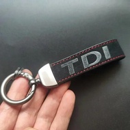 Luxury Suede Leather TDI Keyring Car Keychain For VW PASSAT B5 Polo Golf 3 4 5 6 7 MK3 MK4 MK5 MK6 M