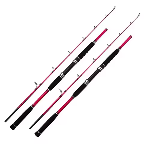 1.7M 2Pcs Lure Rod Boat Rod PE 4-8 Lure Weight 80-120G 13kgs Max Fishing Shipping Ocean Sea Fishing 