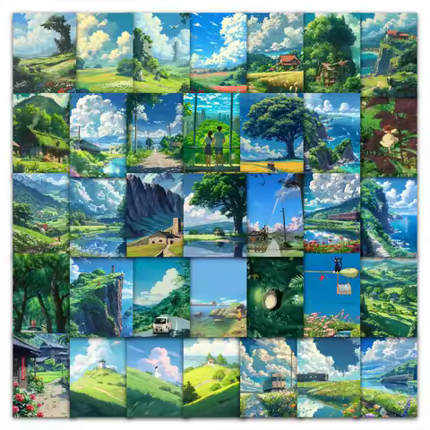 63 Hayao Miyazaki's Summer Stickers - Animated Summer Vibe Decals for Creative Decor RecordingYourLi