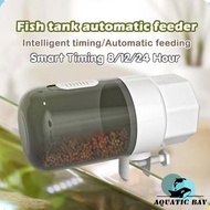 Automatic Fish Feeder Smart Timing 8/12/24 Hour White Plastic Aquarium Feeder With Moisture-Proof Ho