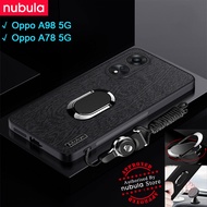 NUBULA For Oppo A98 | OPPO A78 5G Casing Bark Texture Leather Feeling hp OPPO A78 5G A98 CellPhone S