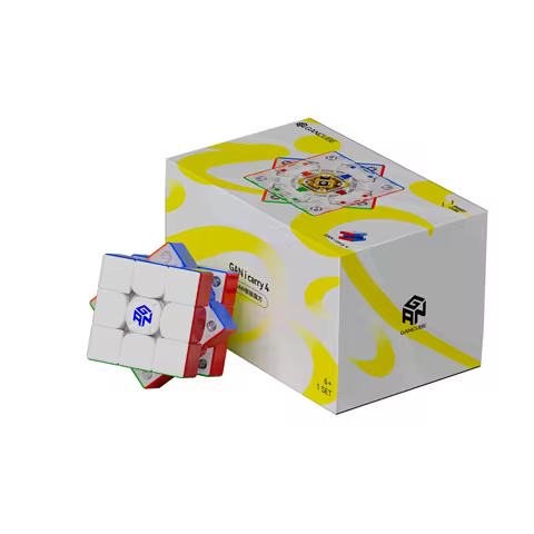 GAN i4 Maglev UV Magic Cube GAN356 i Carry 4 Leap Frosted Cube Professional Puzzle Toys Children Gif