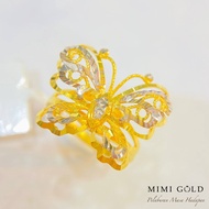 CINCIN BUTTERFLY EMAS 916 ORIGINAL