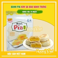Đặc Sản Sóc Trăng - Bánh Pía Kim Sa Tân Huê Viên Đậu Xanh Tan Chảy 480G, Bánh Pía Sóc Trăng Tan Chảy