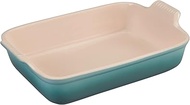 Le Creuset Stoneware Heritage Rectangular Dish, 4 Qt. (12" x 9"), Sea Salt