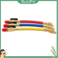 R134A R410 R22 PSI Manifold Gauge Set A/C Refrigeration Charging Hose HVAC Refrigerant Hoses with Ba