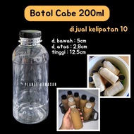 [Contents 10pc] 200ml chili bottle 200 ML 200ml plastic bottle/