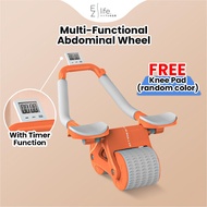 Multi-Functional Abdominal Wheel Automatic Rebound Roll Abdominal Training Abdominal Muscle Elbow Support Thin Belt