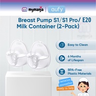 eufy Milk Container / Cup (2-Pack) for Wearable Breast Pump S1 / S1 Pro / E20