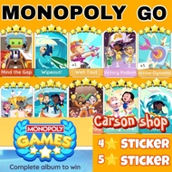 Monopoly Go sticker 1/2/3/4/5 star🌟all set normal sticker（2）