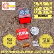 RED LEO Y15 LC PISTON FORGED ESR 57MM 58MM 62MM 63MM 65MM 68MM 70MM 72MM 74MM 76MM YAMAHA LC135 FZ