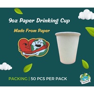 (50 Pcs) Paper Cup 6oz & 7oz & 9oz / Disposable Paper Cup / Kertas Cawan Minumum/ Cold Cup