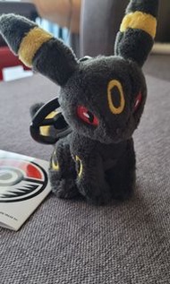 寵物小精靈/寶可夢中心 (Pokémon Center)官方產品 -月亮伊布（Umbreon）毛絨公仔吊飾