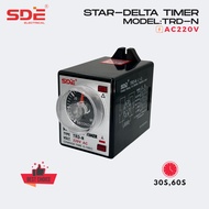 SDE Star Delta WYE Timer TRD-N 30sec/60sec (220VAC) W/OUT SOCKET