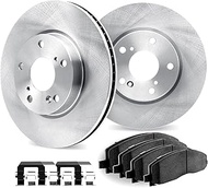 Dynamic Friction Company Front Brake Rotors with 5000 Advanced Brake Pads includes Hardware - 6512-7