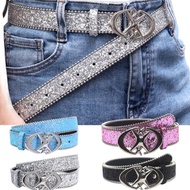 For Men Women -Double Moon Cross Star Sequin Metal Waistband-Y2k ,Vintage,Punk,Fashion,Luxury - Jean
