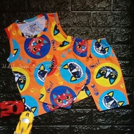 Playset Kucing New💥Saiz 1 hingga 8tahun😍C0tt0n Printed🥰