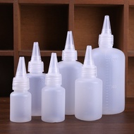 10ML/20ML30ML/50ML Empty PE Plastic Glue Bottles With Screw-On Lids Squeeze Liquid Ink Oil Dropper Bottles With Cap New