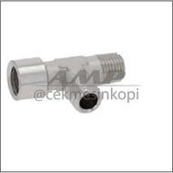 MESIN Universal T FITTING Ø 1/8"M - 1/8"M - 1/8"F Espresso Coffee Machine