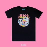 DADDY | Kiss T-Shirt Cool Screen Print Black
