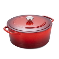 Chef Power Enameled Cast Iron Dutch Oven Pot with Lid, 6 QT, Casserole Dish, Braiser Pan, Safe for A