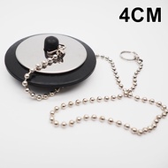 Stopper Pengering Bathtub Dengan Rantai  Penutup Saluran Air Bahan Karet Untuk Rumah / Hotel / Dapur