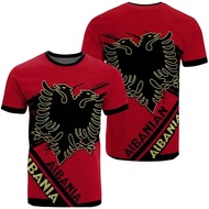 Newest Country Flag Retro Albania Symbol NewFashion Men/Women 3Dprint Summer T-Shirts  Albania-Kosov
