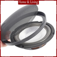 AOTO 1Pair Auto Speaker Cover Car  Subwoofer Grille Black 4 Inches 6 Inches 6x9 Decorative Circle Gr