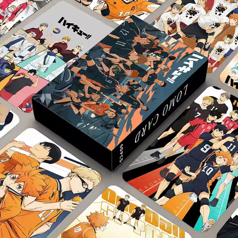 60pcs/Set Anime Haikyuu!! Figures Card Hinata Shoyo Photo Cards LOMO Card Photocard For Fans Collect