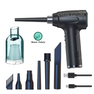 3 in 1吹风机 Vacuum Cleaner Air Duster Wireless Dust Blower Electric Air Pump Portable Rechargeable  多肉