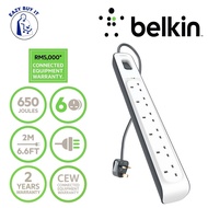 Belkin 6-outlet Surge Protection Power Extension Socket (2m)