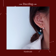 【14k Gold】 Butterfly Drop Pearls Earrings Stud Earrings