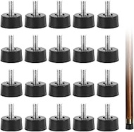 20pcs M5 Adjustable Furniture Feet Adjustment Screws with Screw Feet M5 x 20mm Adjustable Feet 18mm 