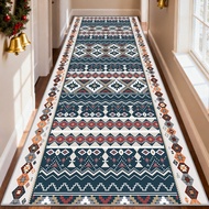 Bohemian Retro Ethnic Corridor Carpet Qajar Revival Decor Home Long Runner Rugs Christmas Art Aesthe