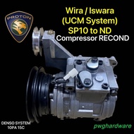 Recond Wira Iswara LMST UCM SP10 To Denso 15C Compressor / SP10 Air Cond Compressor / Kompressor Ker